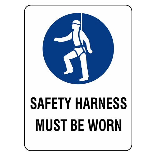 Safety Harness Must Be Worn Techline Group Geelong